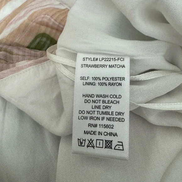 Lush Brown and Green Swirl Print Halter Open Back Jumpsuit in Strawberry Matcha - Picture 13 of 16